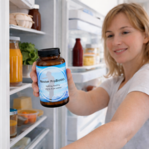Smiling woman with Noster ProBiotics