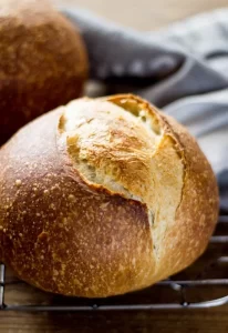 Foods containing live probiotics - sourdough bread